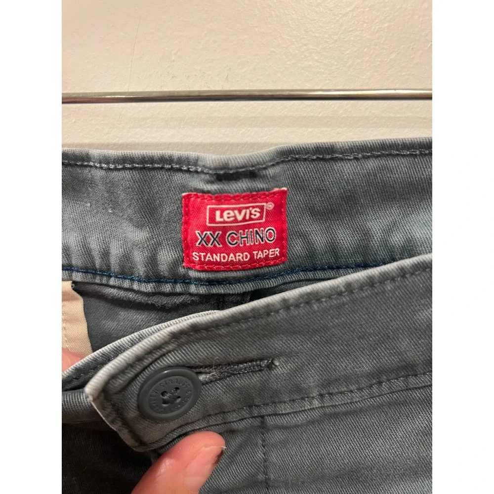 Levis Mens XX Chino Standard Taper Trousers Slate Blue 34x30